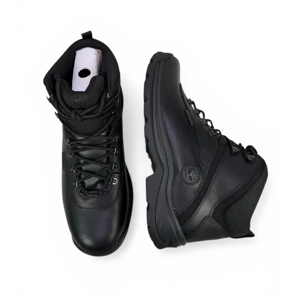 Timberland White Ledge Mid Hiking Boots Mens 12 Black Leather Waterproof Outdoor